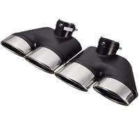 Abgasschlauch Für Benz W220 S430 S500 AMG 2000-2005 Auto Tailrohr 2pcs Dual Auspuff Schalldämpfer Edelstahl Spitzen Rohr