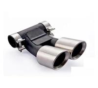 Abgasschlauch Für Cayman 987 981 Für Auspuffrohr Doppel Auto Auspuff Spitze Schalldämpfer Endrohr Abgasanlage Düse(Silver A)