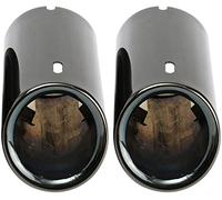 Abgasschlauch Für E90 E92 3 Serie 325i / 328i Auspuff-Schwanz-Tipp Titan-Schwarz-Auto-Auspuffrohre Taschen-Tipps Auto stecken Rohrschalldämpfer