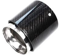 Abgasschlauch Für MINI Cooper S R55 R56 R57 R58 R60 R61 F55 F54 F56 F57 F60 Auto Tailrohr 1x Kohlefaser Auspuff Schalldämpfer Tipp Abdeckaufkleber(R57 R58 Cooper S)