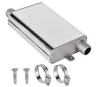 Abgasschlauch Schalldämpfer, 24 mm Schalldämpfer Standheizung, AbgasschalldäMpfer für Parkheizung Set mit Verdickten Clips und Schrauben, Auspuff Schalldämpfer Kit für Auto Auspuffanlagen