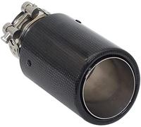 Abgasschlauch Universal-Auto-Schalldämpfer Edelstahl-Kohlefaser-Schalldämpfer-Tip-Abgassystem Schwanzrohrauto-End-Rohre(54mm-89mm)