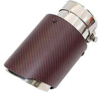 Abgasschlauch Universal-Auto-Schalldämpfer-Kohlefaser- Und Edelstahl-Schalldämpfer-Tip-Abgassystem Schwanzrohrauto-End-Rohre(54mm-101mm)