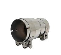 Abgasschlauch Universal Edelstahl Gerade Adapter Reduzierstück Gelenk Motorrad Auto Auspuffrohr Doppelöffnung Abgasrohrleitungen(ID 51MM-57MM)