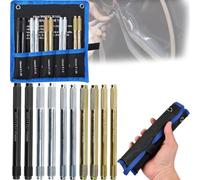 Abiemuce 10-TLG Radmontagehilfe Set, Reifen Montagehilfe, Radausrichtungsstift, Radmontagehilfe Satz für Radaufhänger-Achsmessstifte, 2 PCS M12 x 1,5/1,25, 2 Stück M14 x 1,25/1,5, 2 Stück M15 x 1,25