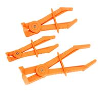 Abklemmzangen-Satz 90° abgewinkelt - 3-teilig, für Kühlwasserschläuche und Benzi