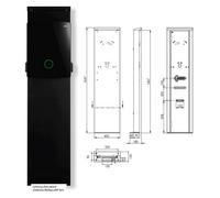 ABL Stele POLEM4 Twin für Wallboxen eM4 Twin 100000192