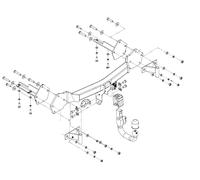Abnehmbare Abschleppstange Für BMW X5 (E53) SUV 2000-2007 Nein Elektrik - B/A13