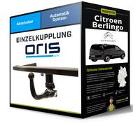 Anhängerkupplung abnehmbar für Peugeot Partner 06.2015-05.2018 inkl. EBA top neu