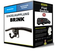 Brink Anhängerkupplung abnehmbar Kugelstange von schräg unten gesteckt - OPEL COMBO Kasten/Großraumlimousine