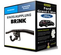 Brink Anhängerkupplung abnehmbar Kugelstange von schräg unten gesteckt - FORD FOCUS III