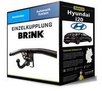 Brink Anhängerkupplung abnehmbar Kugelstange von hinten gesteckt - HYUNDAI i20 II