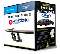 Westfalia Abnehmbare Anhängerkupplung für Hyundai I 30 Fastback (PDE) (ab BJ 06/2017) - auch für I 30 N Fastback