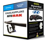 AUTO-HAK Anhängerkupplung abnehmbar Kugelstange von unten gesteckt - HYUNDAI i40 CW