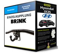 Brink Anhängerkupplung abnehmbar Kugelstange von schräg unten gesteckt - KIA SPORTAGE