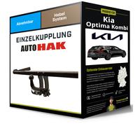 AUTO-HAK Anhängerkupplung abnehmbar Kugelstange von hinten gesteckt - KIA OPTIMA