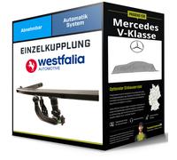 Westfalia Anhängerkupplung abnehmbar Kugelstange von unten gesteckt - MERCEDES-BENZ VITO Tourer