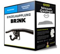 Brink Anhängerkupplung abnehmbar Kugelstange von schräg unten gesteckt - NISSAN QASHQAI / QASHQAI +2 I