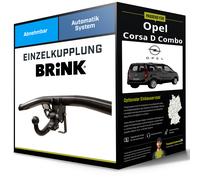 Brink Anhängerkupplung abnehmbar Kugelstange von schräg unten gesteckt - OPEL COMBO Kasten/Großraumlimousine