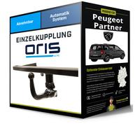 Anhängerkupplung abnehmbar für Peugeot Partner 06.2015-05.2018 inkl. EBA top neu
