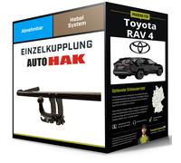 Anhängerkupplung abnehmbar für Toyota RAV4 V ab 12.2018+7-polig spez Elektrosatz