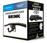 BRINK Anhängevorrichtung BMA Rückseite mit abnehmbarem Kugelkopf für TOYOTA 475400