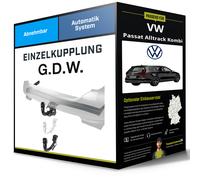 GDW Anhängerkupplung abnehmbar Kugelstange von unten gesteckt - SKODA SUPERB III Kombi