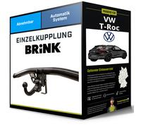 Brink Anhängerkupplung abnehmbar Kugelstange von schräg unten gesteckt - VW T-ROC