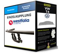 Westfalia Anhängerkupplung abnehmbar Kugelstange von unten gesteckt - VW TRANSPORTER T4 Kasten