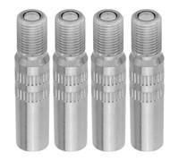 ABOOFAN 4 Stück Chromverchromte Kupfer Reifenventilverlängerung 39mm Einfache Montage Passend für Auto und Motorrad Langlebiger Ventiladapter für Reifenbefüllung