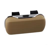 ABS Auto Visier Brillenhalter für Fahren Kompakte Sonnenbrille Aufbewahrungsbox Passend für Standard Automotive Sonnenblenden (Beige)