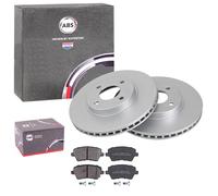 ABS BREMSSCHEIBEN 260mm + BELÄGE VORNE passend für NISSAN MICRA 4 K13 + NOTE E12