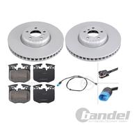 ABS BREMSSCHEIBEN 348mm + BELÄGE VORNE passend für BMW X3 X4 G01 G02