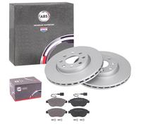 ABS BREMSSCHEIBEN + BELÄGE VORNE passend für FIAT GRANDE PUNTO EVO 199