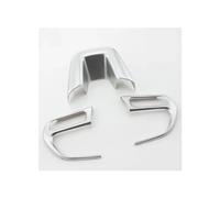 ABS Chrom Zubehör Lenkrad Abdeckung Trim Aufkleber Für Jeep Für Kompass 2017 2018 Für Renegade 2015 2016 2017 Lenkradschoner (Color : Silber)