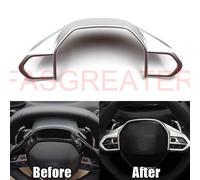 ABS Matte Lenkrad Schalter Taste Abdeckleiste Trim für Peugeot 3008 GT 2016-2020