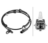 Hella ABS-Raddrehzahlsensor Hallsensor 6PU 358 218-951 2-polig Hinterachse für NISSAN QASHQAI II SUV