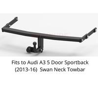 Abschleppstange für Audi A3 3D & 5D (2012-19) & Nein Elektrik - V062