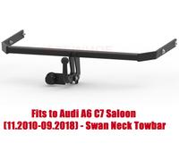 Abschleppstange für Audi A6 C7 Saloon (2011-2018) & 7Pin Bypass- Relais Set A098