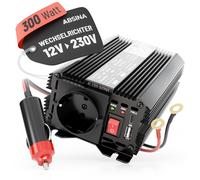 ABSINA 12V auf 230V Spannungswandler - Modifizierter Sinus Wechselrichter 300W