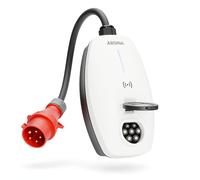 ABSINA Mobile Wallbox 11kW 16A mit App Steuerung - Wallbox mit CEE Stecker, RFID & Einstellbarer Ladeleistung - Elektroauto Wallbox 3 phasig für i3, e-Up, ID.3, ID.4, Zoe, fortwo UVM - Wallbox CEE