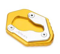 Absturzsicherung Motorrad Zubehör Kickstand Enlarger Fuß Seite Stehen Verlängerung Pad Für Yamaha Xmax 125 250 300 350 400(Gold)