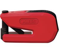 ABUS Bremsscheibenschloss GRANIT Detecto SmartX 8078 2.0 für Motorräder - smartes Motorradschloss mit 100 dB Alarm - Bedienung per App Sicherheitslevel 18 - Rot