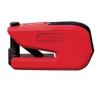 ABUS Bremsscheibenschloss 8078 Detecto RD SRA SmartX 2.0 - smartes Motorradschloss - öffnen per Smartphone - 100 dB Alarm Sicherheitslevel 18 - Rot