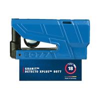 ABUS Bremsscheibenschloss GRANIT Detecto XPlus 8077 - Motorradschloss mit Alarm und XPlus Zylinder - ABUS-Sicherheitslevel 18