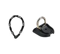 ABUS Kettenschloss Granit CityChain XPlus 1060/140 - ABUS-Sicherheitslevel 15 - 140 cm & Wand- und Bodenanker Granit WBA 100 - Sicherung für Fahrrad und Motorrad - Befestigungsanker aus Spezialstahl