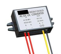 AC to DC Converter, IP68 Waterproof Design, 12V Output from 10 28V AC Input, 3A Maximum Current Rating