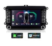 ACAVICA Android Autoradio 7 Zoll für VW Skoda Seat - Apple Carplay Android Auto Display - Doppel Din Radio mit Bildschirm für Golf 5 6 Polo 6R Passat B6 B7 Touran Tiguan EOS - Bluetooth DSP GPS Navi