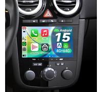 ACAVICA Autoradio für Opel Meriva Corsa Zafira Vivaro Antara, 8-Core 4+64 GB, Wireless Carplay, Android Auto, Autoradio mit Navigation, Bluetooth, WLAN, DSP, USB, RDS (Schwarz/4+64GB)