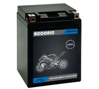 ACCONIC Sportivo AGM YB14-BS Motorradbatterie 14 Ah 12V (DIN 51412)